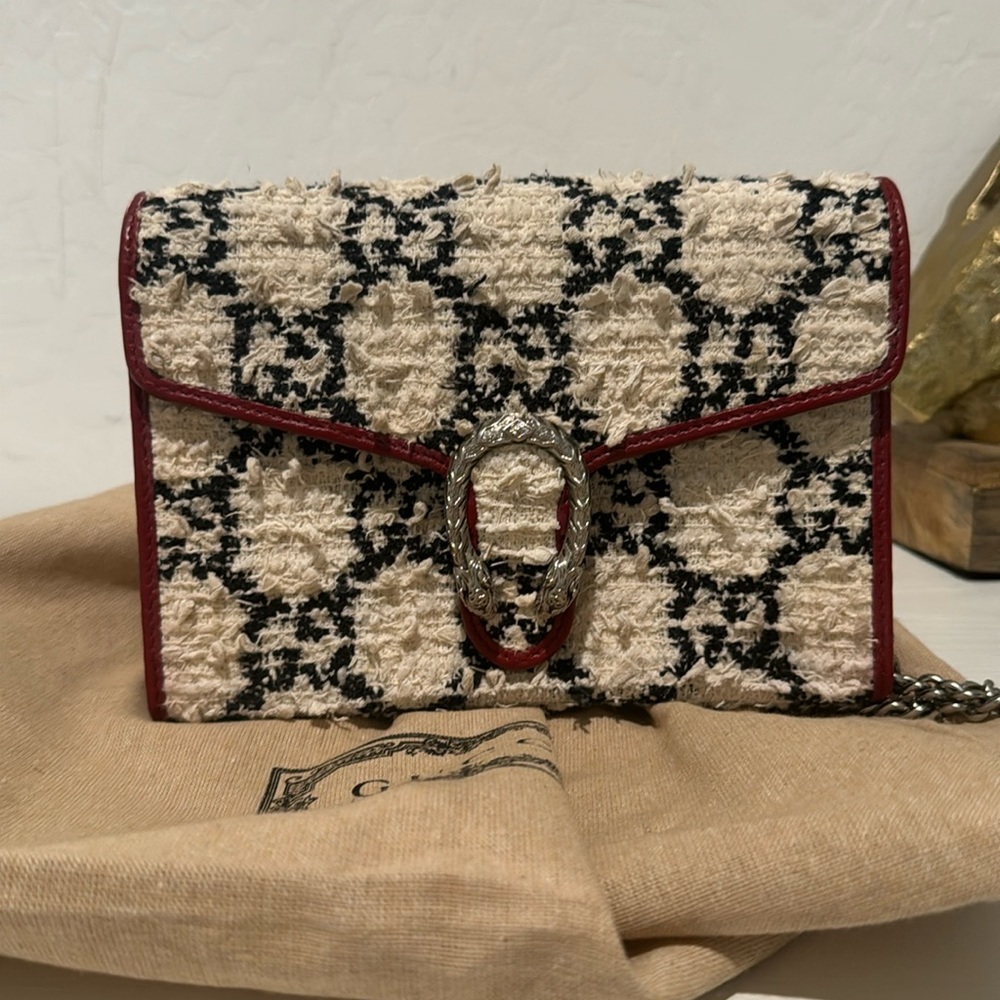 Gucci tweed Dionysus crossbody